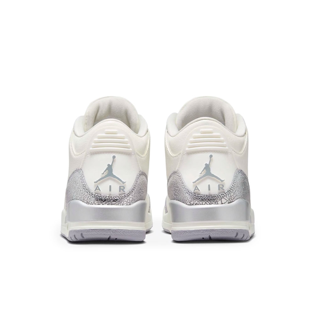 Tenis Nike Air Jordan 3 Sail And Cement Grey Branco/roxo