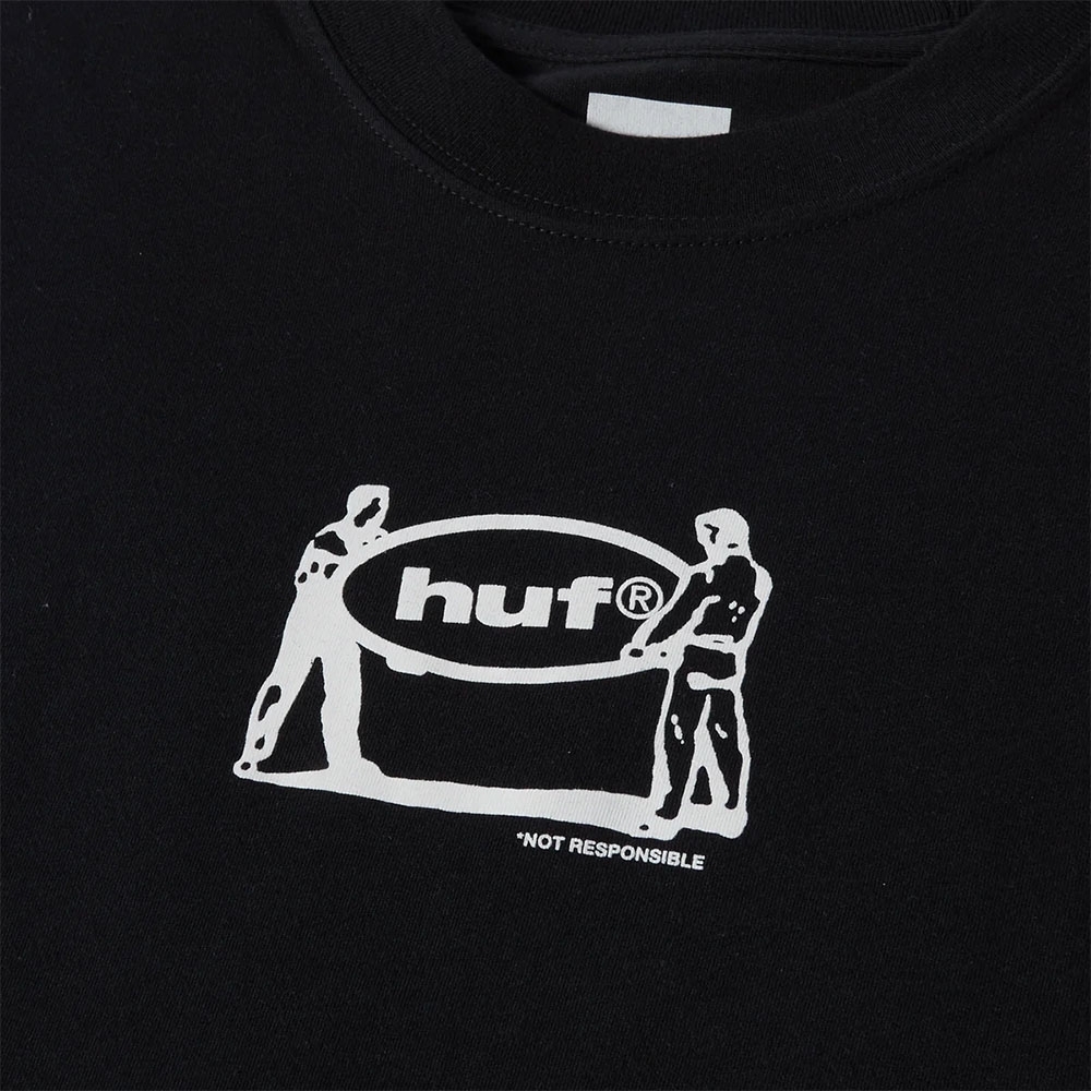 Camiseta Huf Relocation Preto