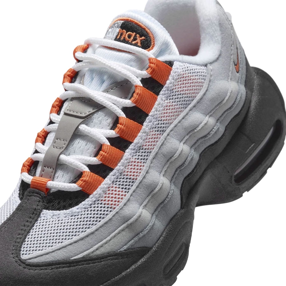Tenis Nike Air Max 95 Og (ps) Bright Mandarin Preto/cinza