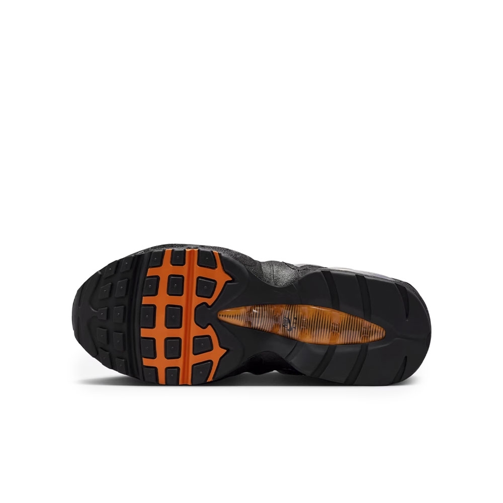 Tenis Nike Air Max 95 Og (gs) Bright Mandarin Preto/cinza
