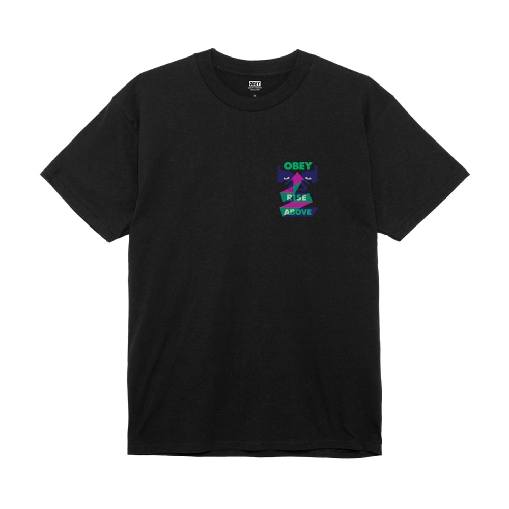 Camiseta Obey Rise Above Ribbon Preto