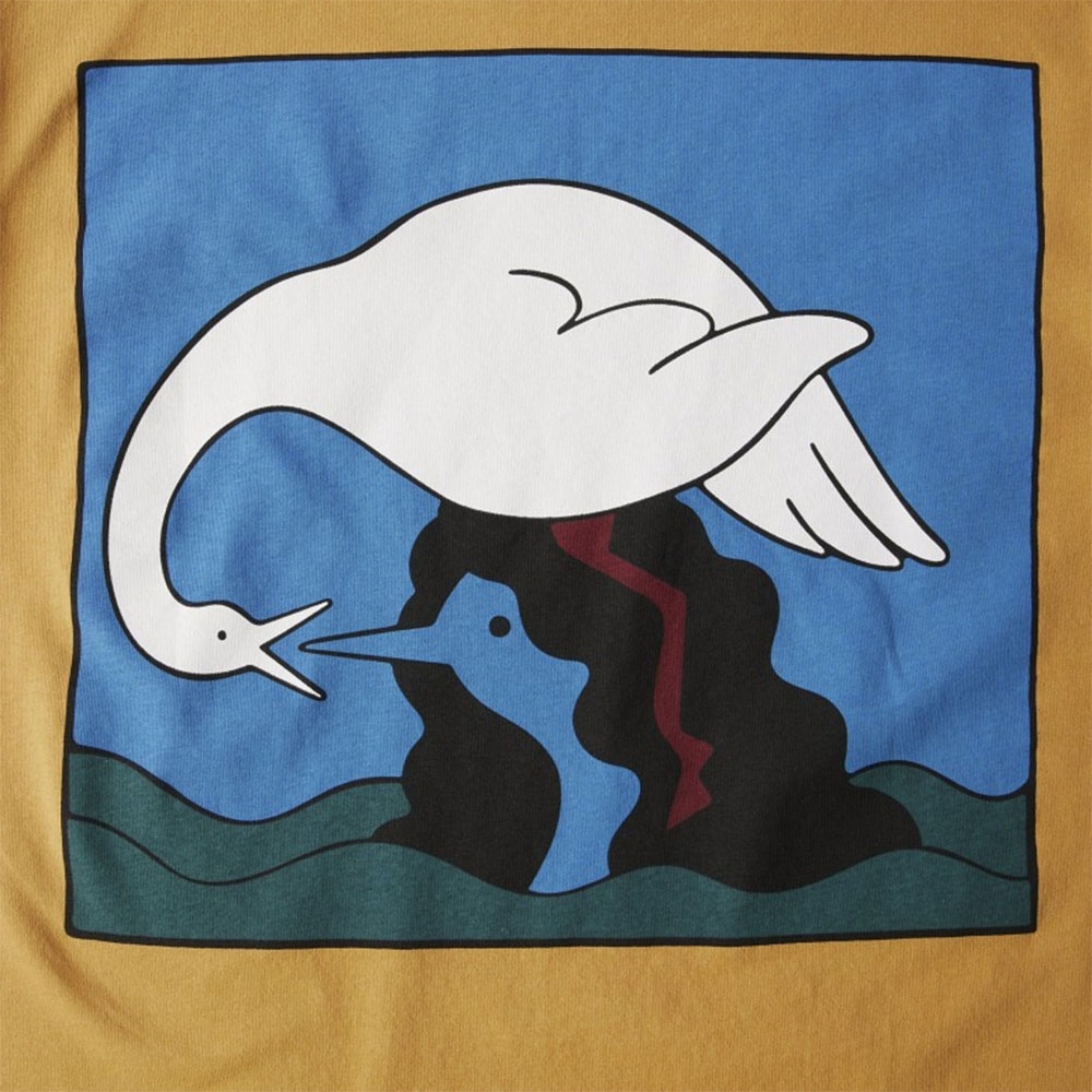 Camiseta Parra Swan To The Face Laranja