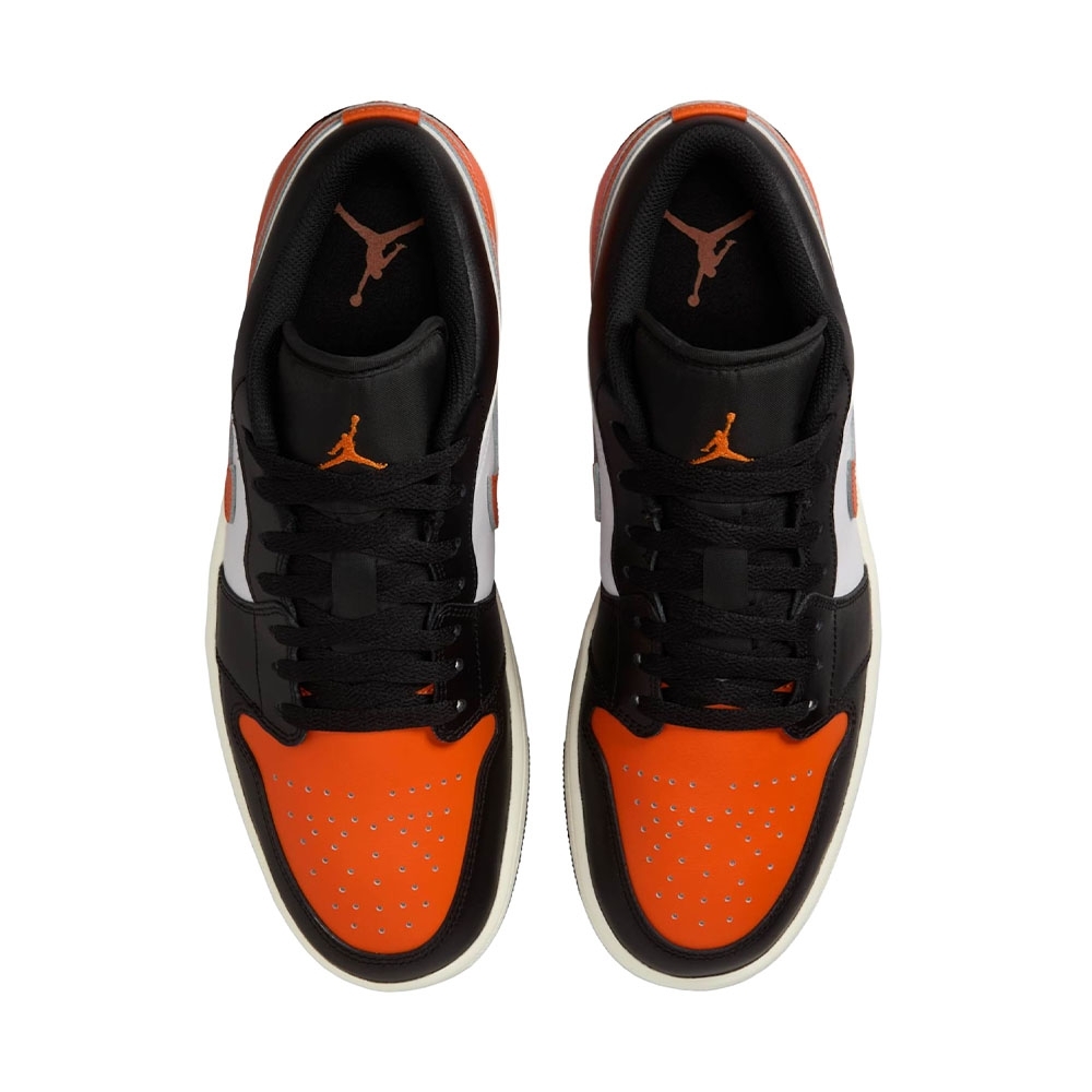 Tênis Air Jordan 1 Low Preto/laranja
