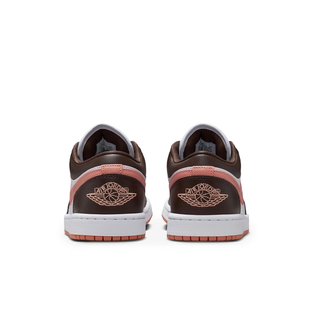 Tênis Air Jordan 1 Low Branco/marrom