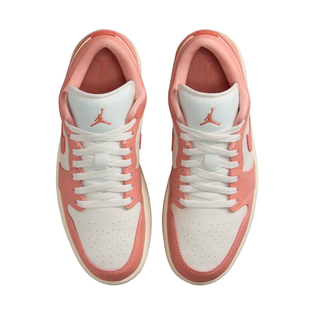 Tênis Air Jordan 1 Low Rosa/branco