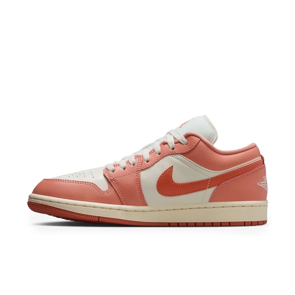 Tênis Air Jordan 1 Low Rosa/branco