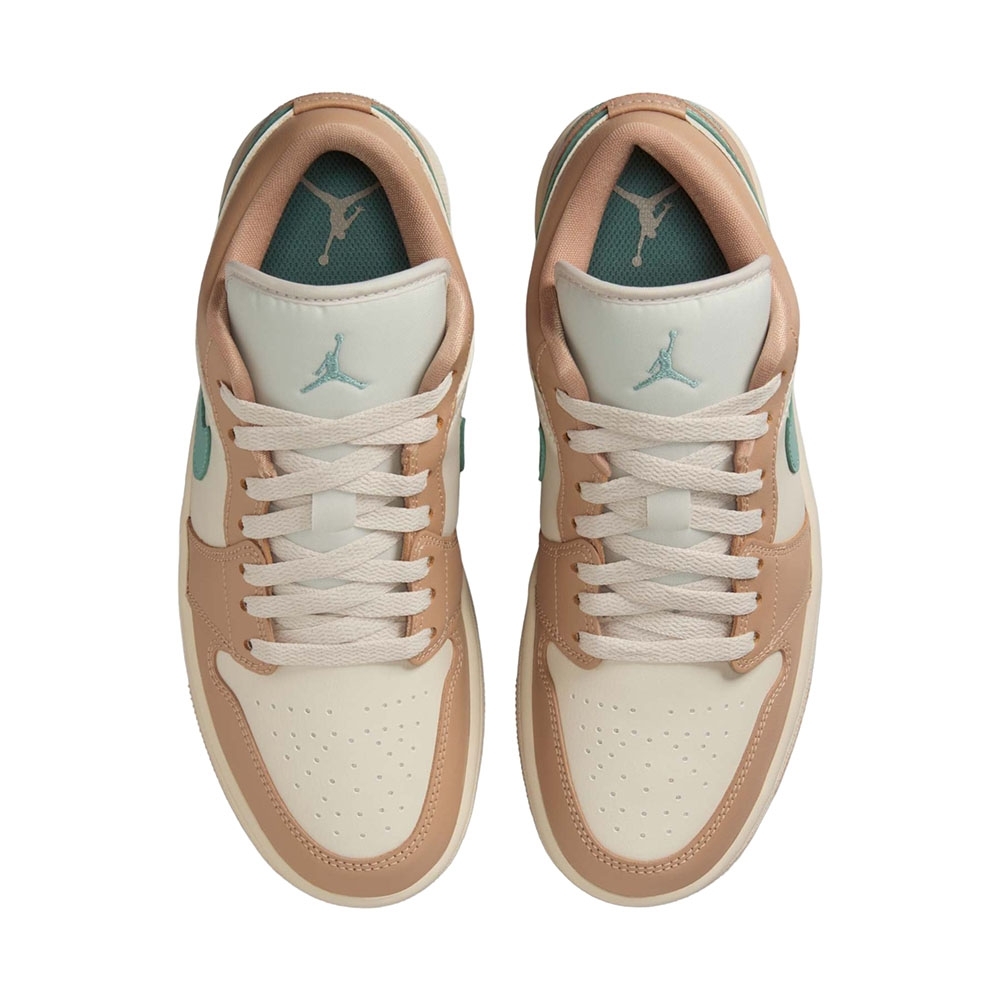 Tênis Air Jordan 1 Low Bege/verde