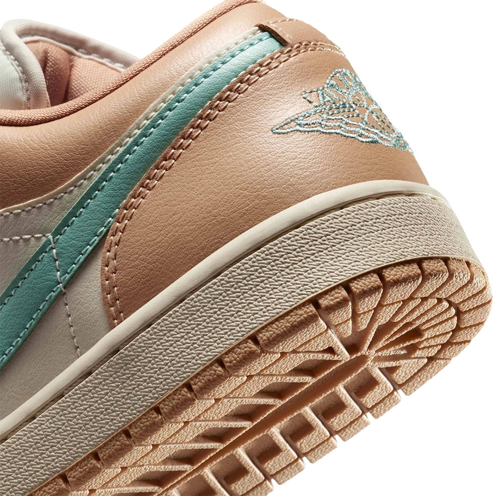 Nike Air Jordan 1 Low ターコイズ/ベージュ Tênis Air Jordan 1 Low Bege/verde