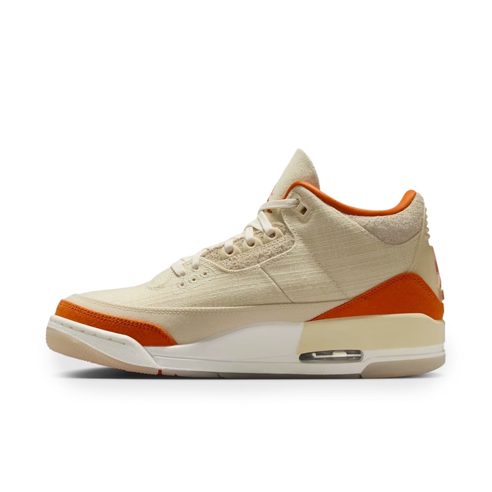 Tênis Air Jordan 3 Retro Bege/laranja
