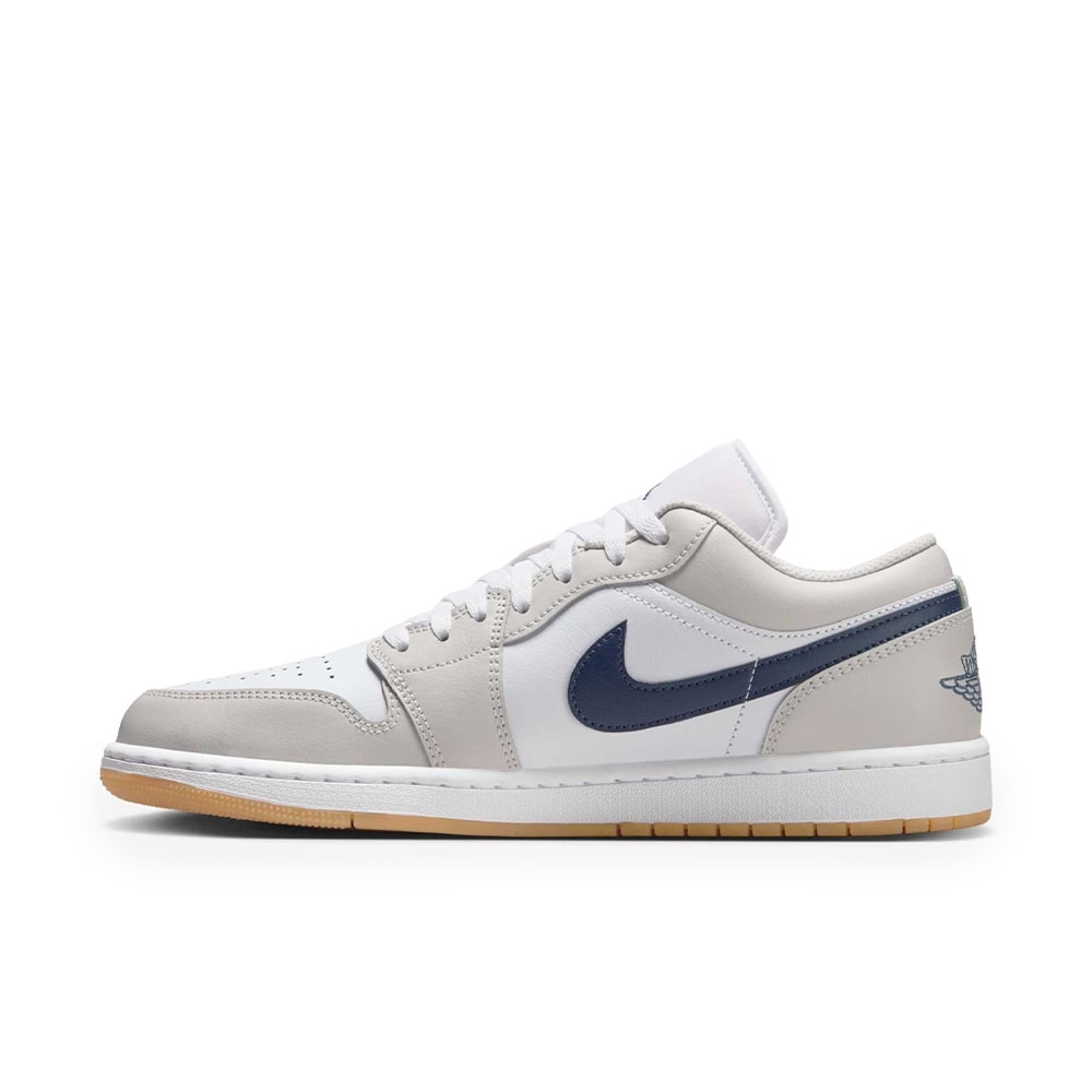 Tênis Air Jordan 1 Low Branco/azul