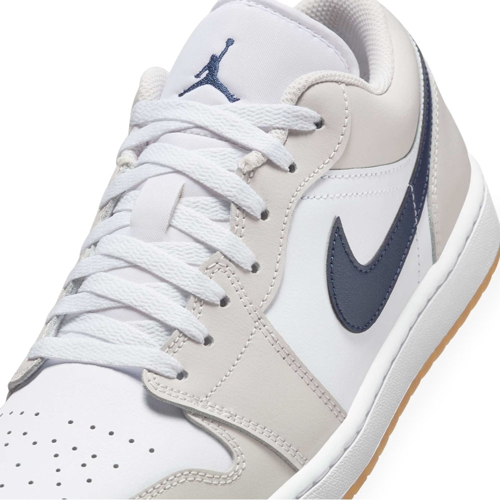 Tênis Air Jordan 1 Low Branco/azul