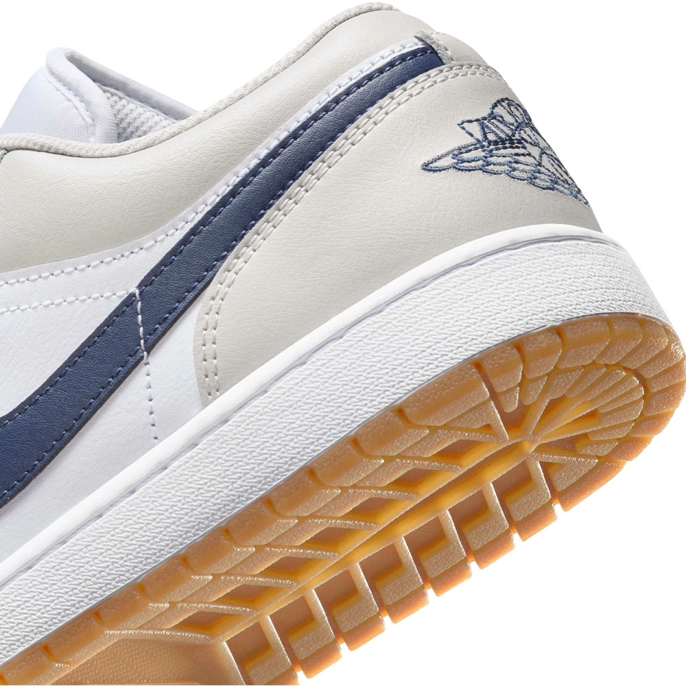 Tênis Air Jordan 1 Low Branco/azul