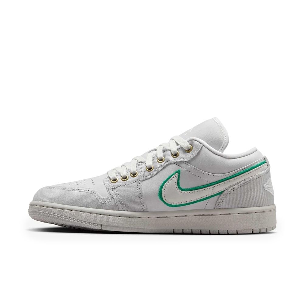 Tênis Air Jordan 1 Low Se Cinza/verde