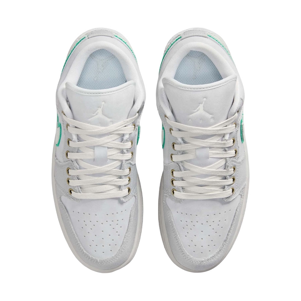 Tênis Air Jordan 1 Low Se Cinza/verde
