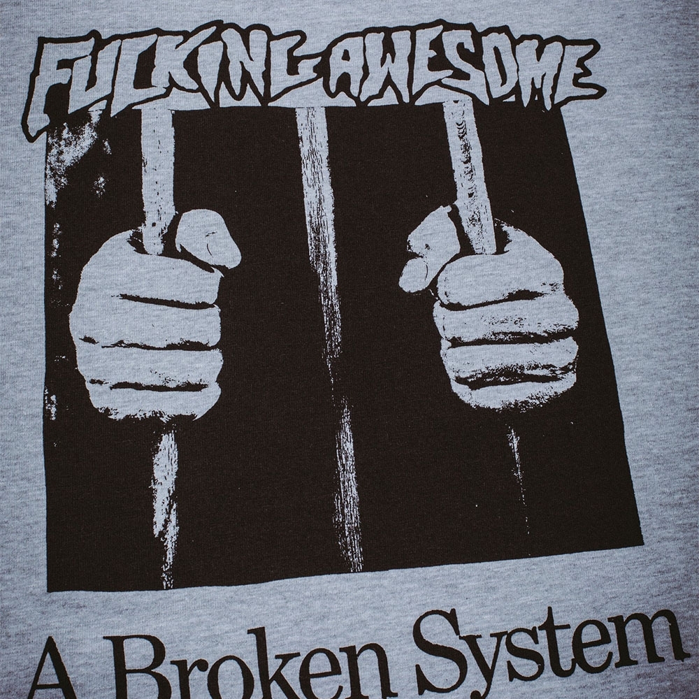 Camiseta F.awesome Broken System Cinza