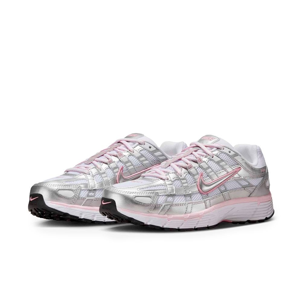 Tênis Nike P-6000 Prata/rosa