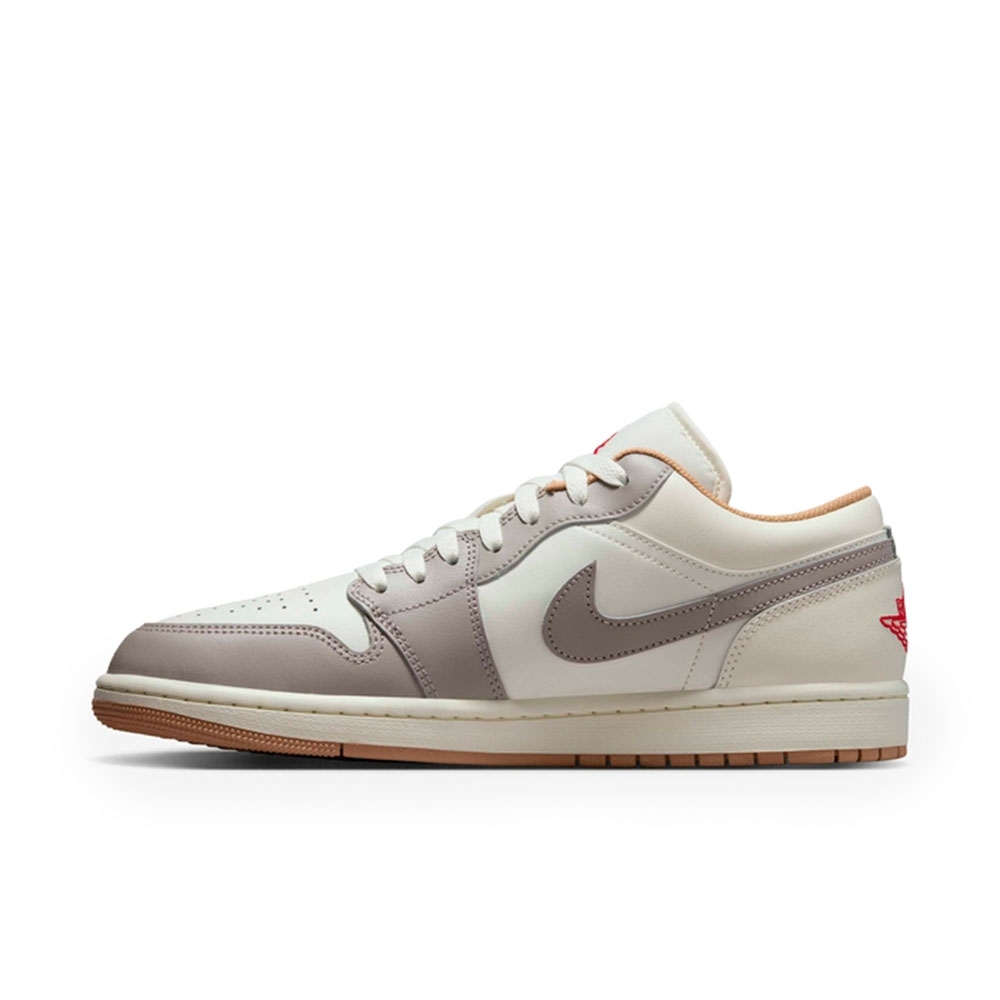 Tênis Air Jordan 1 Low Branco/cinza