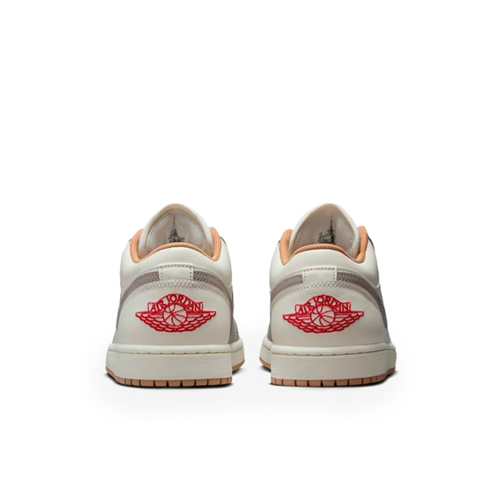 Tênis Air Jordan 1 Low Branco/cinza