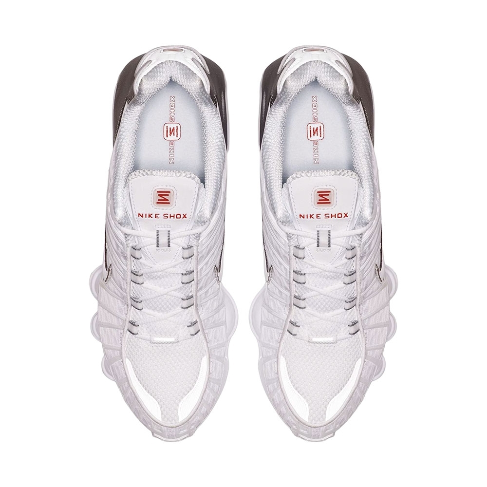 Tênis Nike Shox Tl Branco/prata