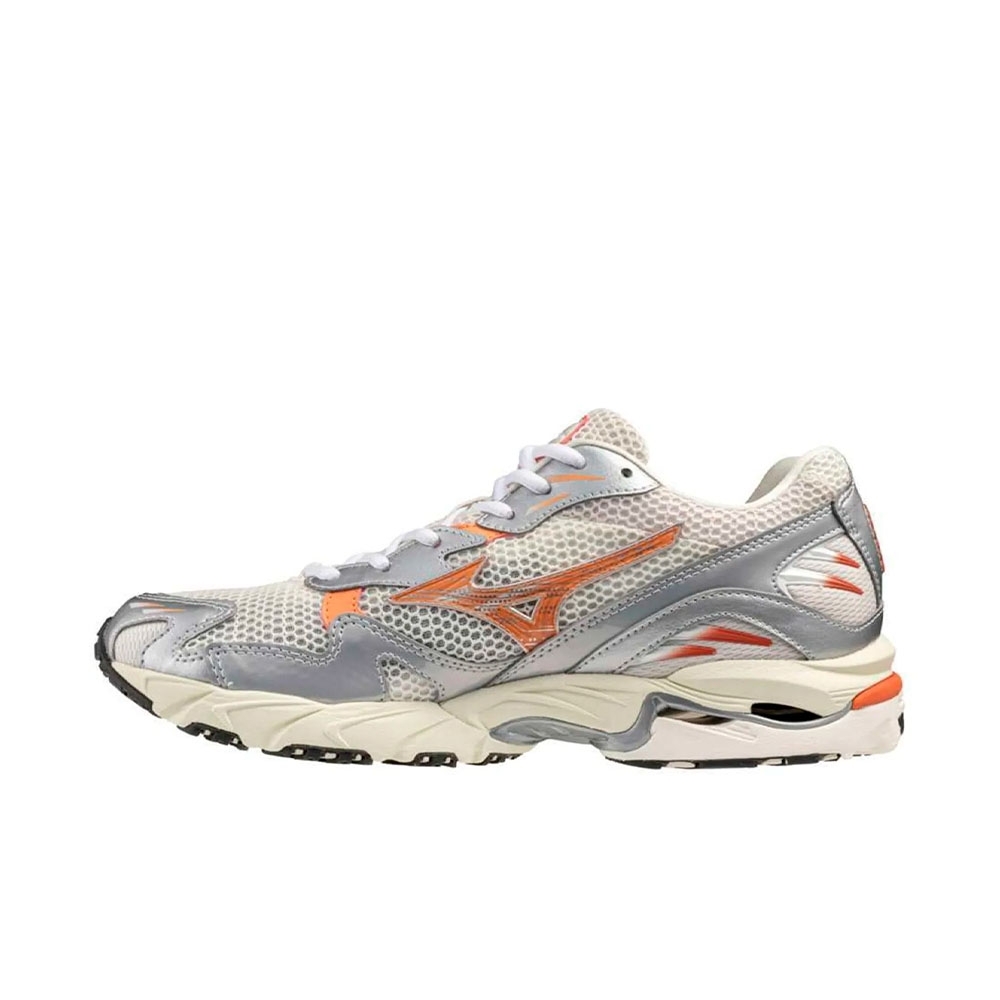 Tênis Mizuno Wave Rider 10 Prata/laranja