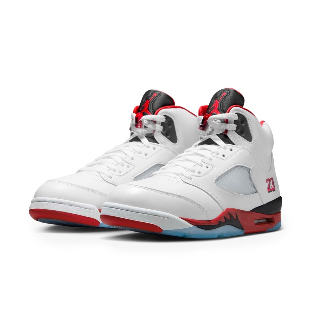 Nike Air Jordan 5 ホワイト/レッド Tênis Air Jordan 5 Retro Og Branco/vermelho