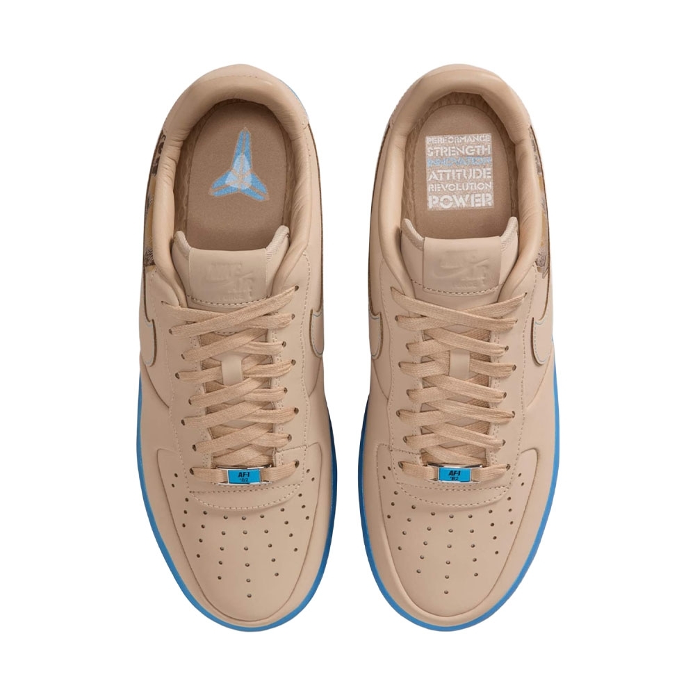 Tênis Nike Air Force 1 Bege/azul