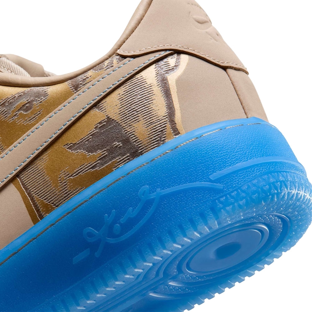 Tênis Nike Air Force 1 Bege/azul