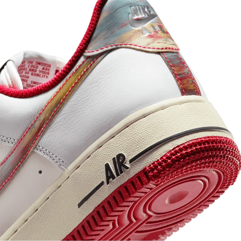 Tênis Air Force 1 07 Cinza/vermelho