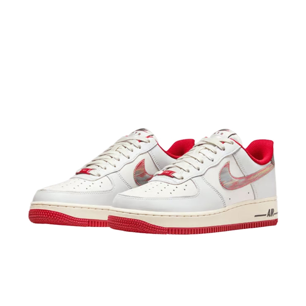 Tênis Air Force 1 07 Cinza/vermelho