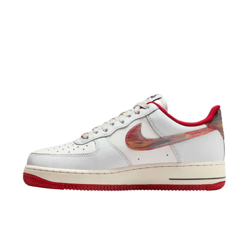 Tênis Air Force 1 07 Cinza/vermelho