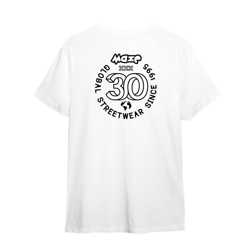 Camiseta Maze 30 Anos Branco