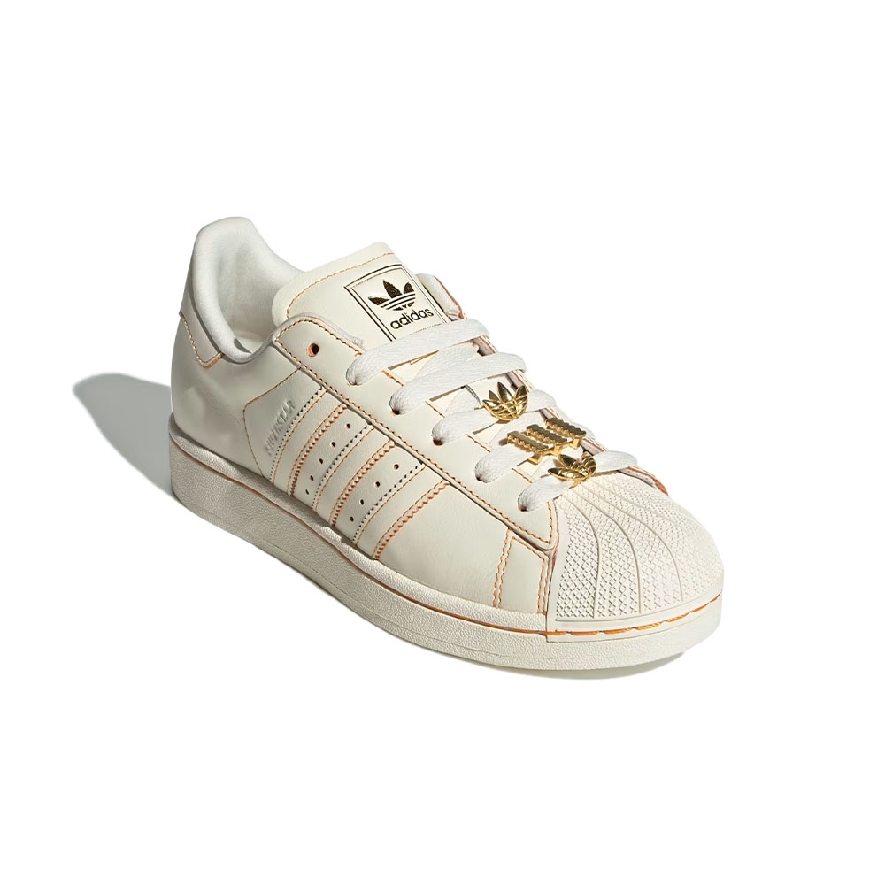 Tênis Adidas Superstar Ii Bege/laranja