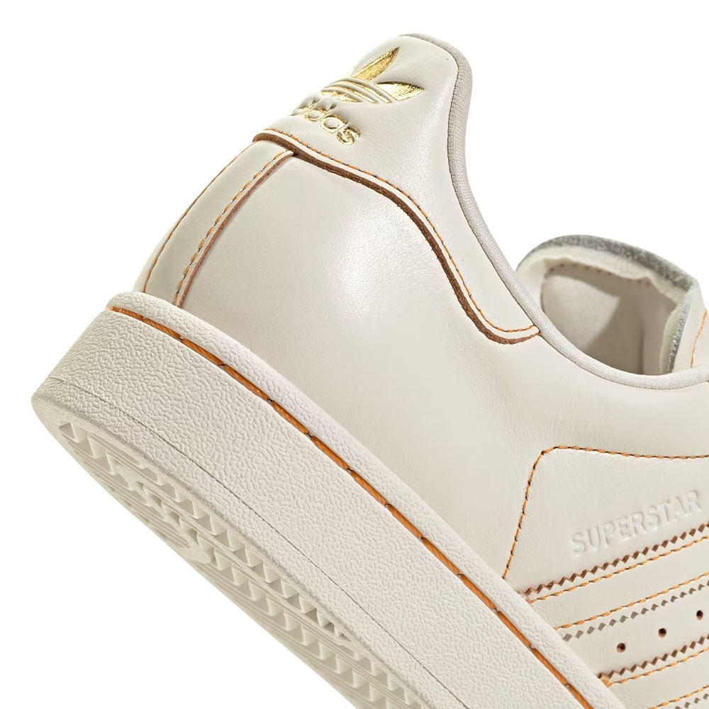 Tênis Adidas Superstar Ii Bege/laranja