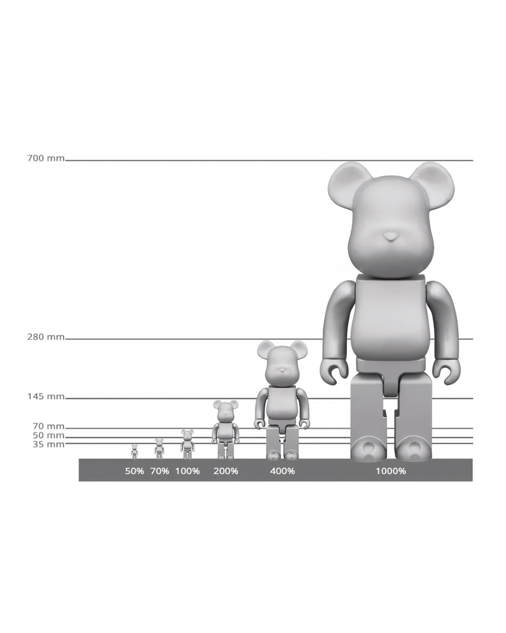 Bearbrick Paddington Costume Ver 400% Marrom