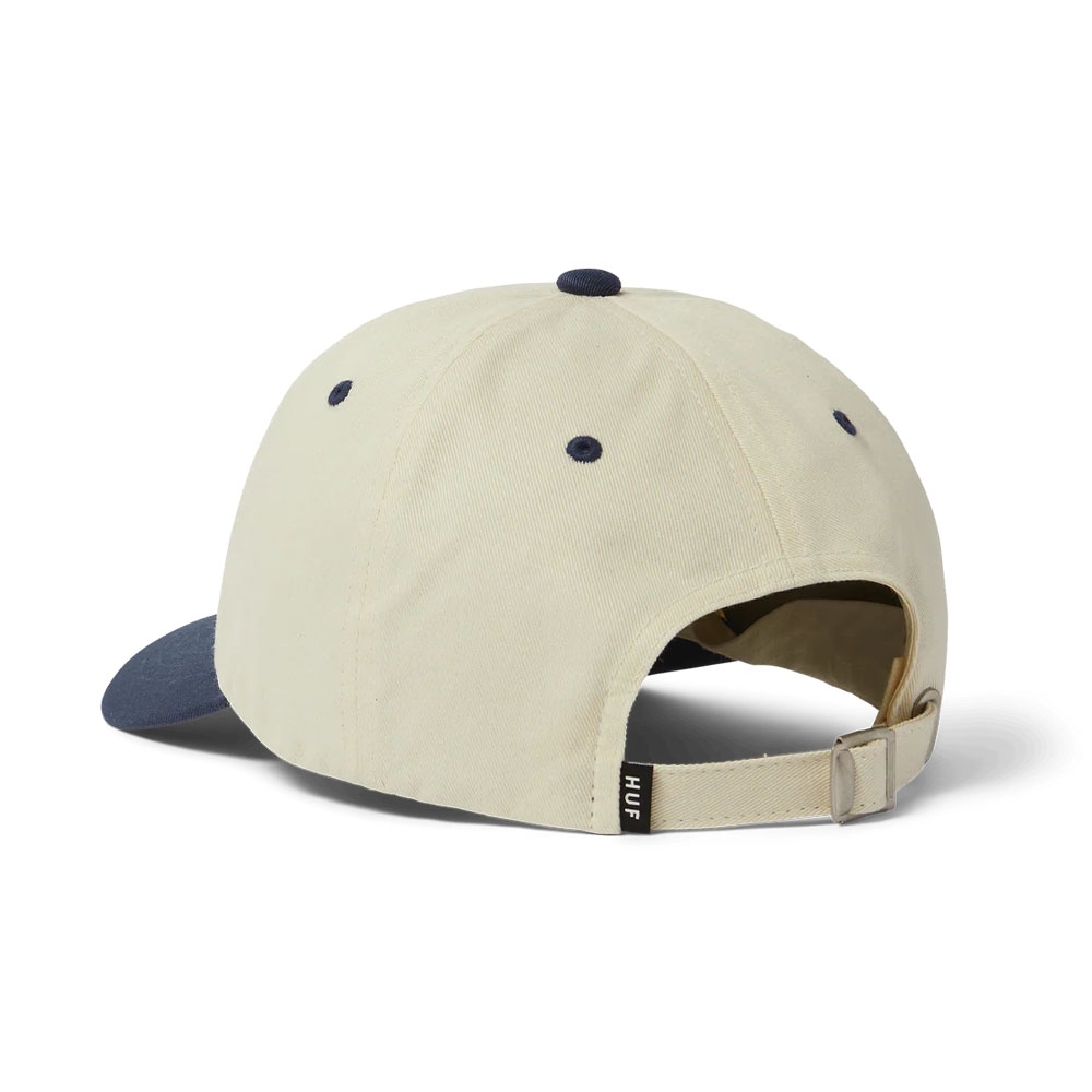 Boné Huf Stretch Logo Bege/azul