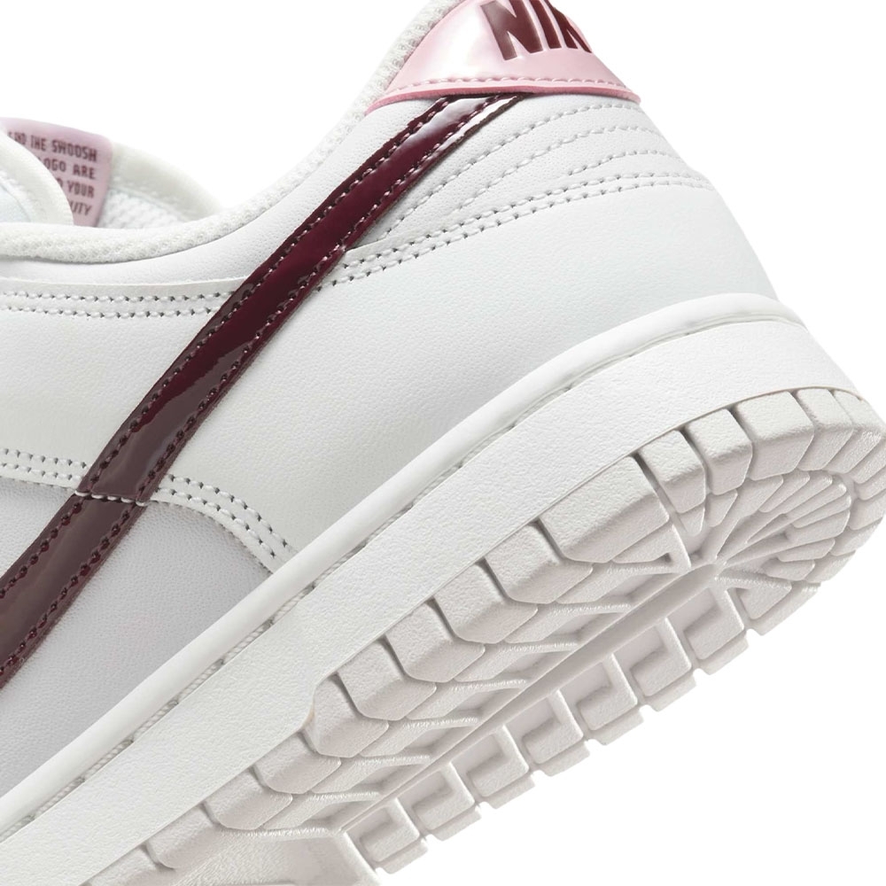 Tênis Nike Dunk Low Branco/vinho
