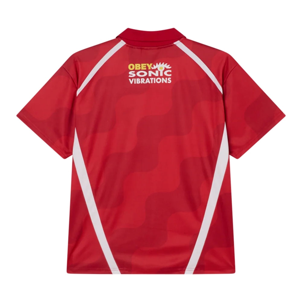 Camiseta Obey Soccer Jersey Vermelho