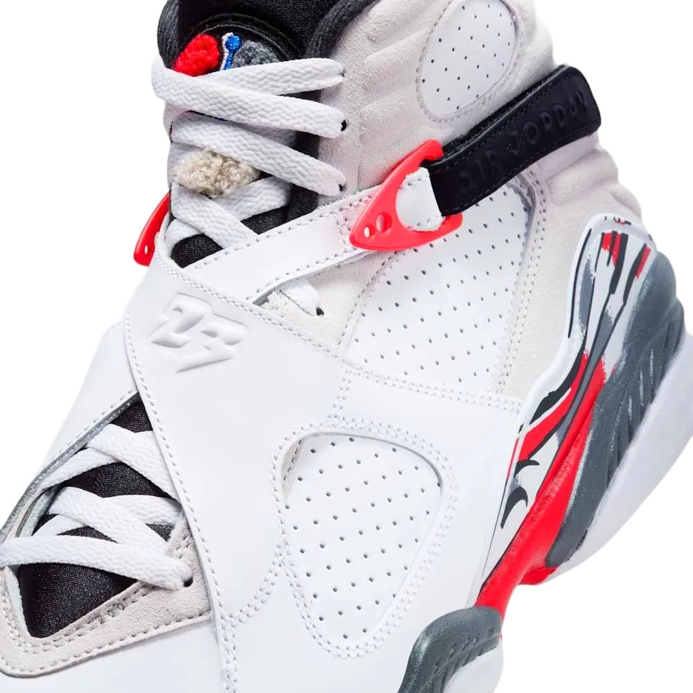 Tênis Nike Air Jordan 8 Retro Branco/vermelho