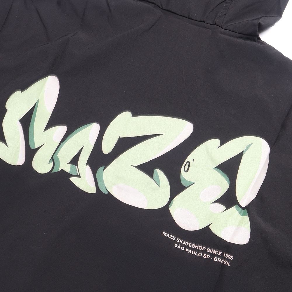 Jaqueta Maze Nylon "green Maze" Preto