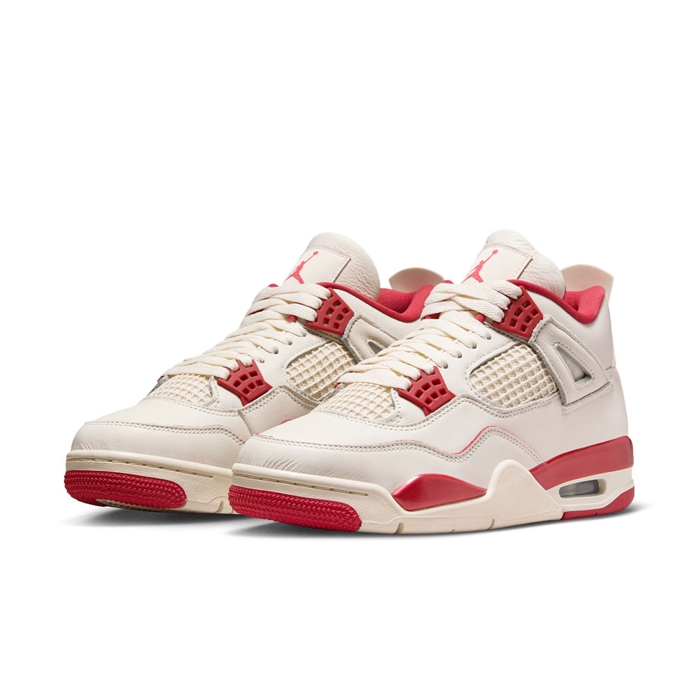 Tênis Nike Air Jordan 4 Bege/vermelho