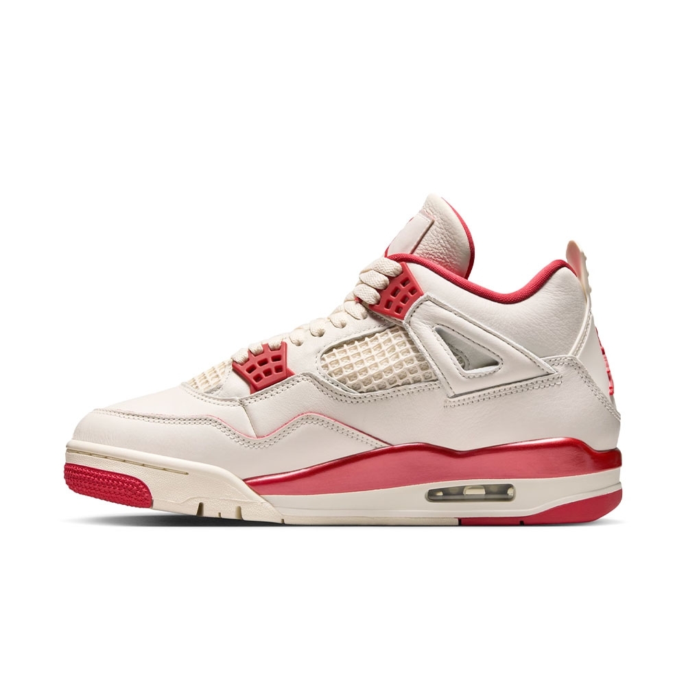 Tênis Nike Air Jordan 4 Bege/vermelho