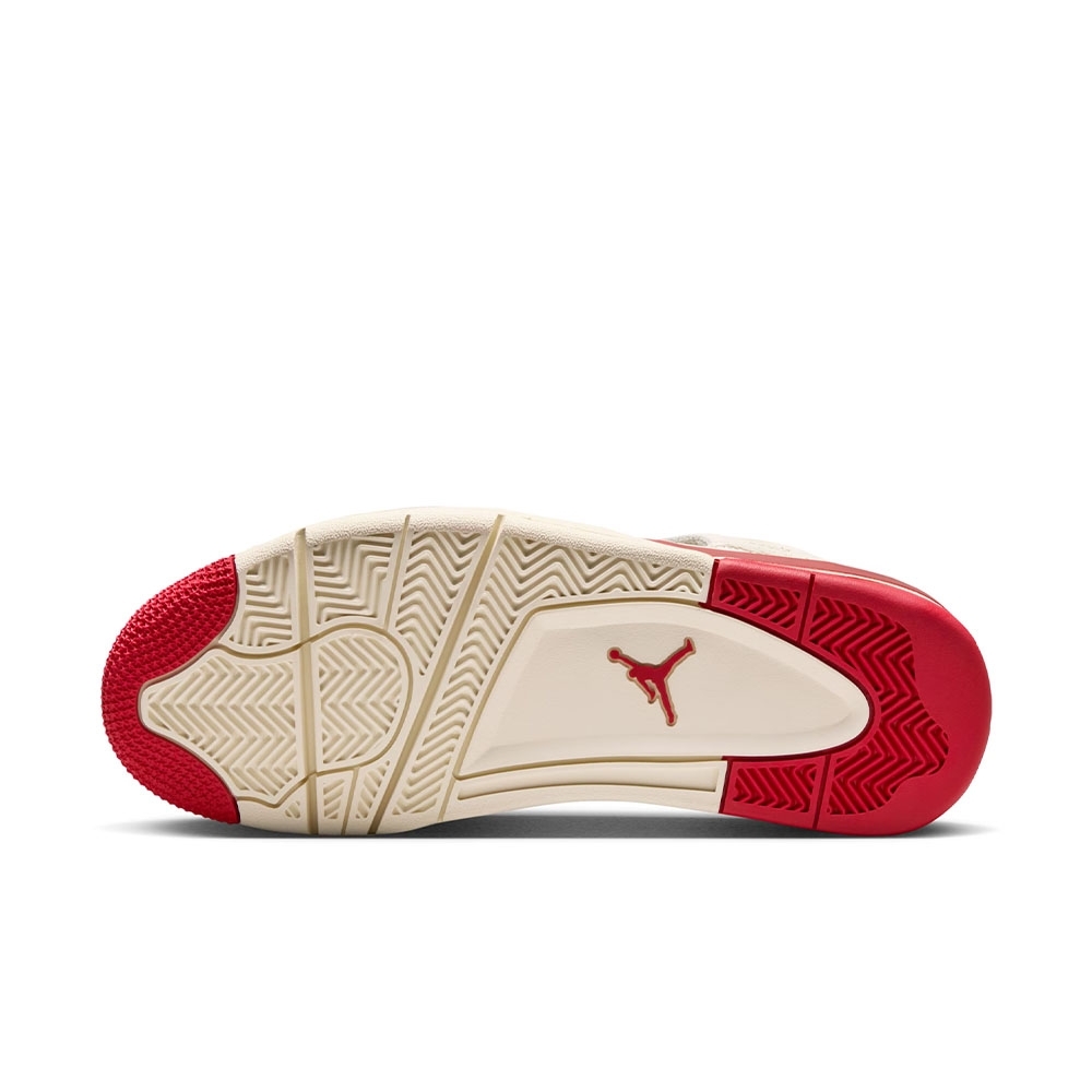 Tênis Nike Air Jordan 4 Bege/vermelho