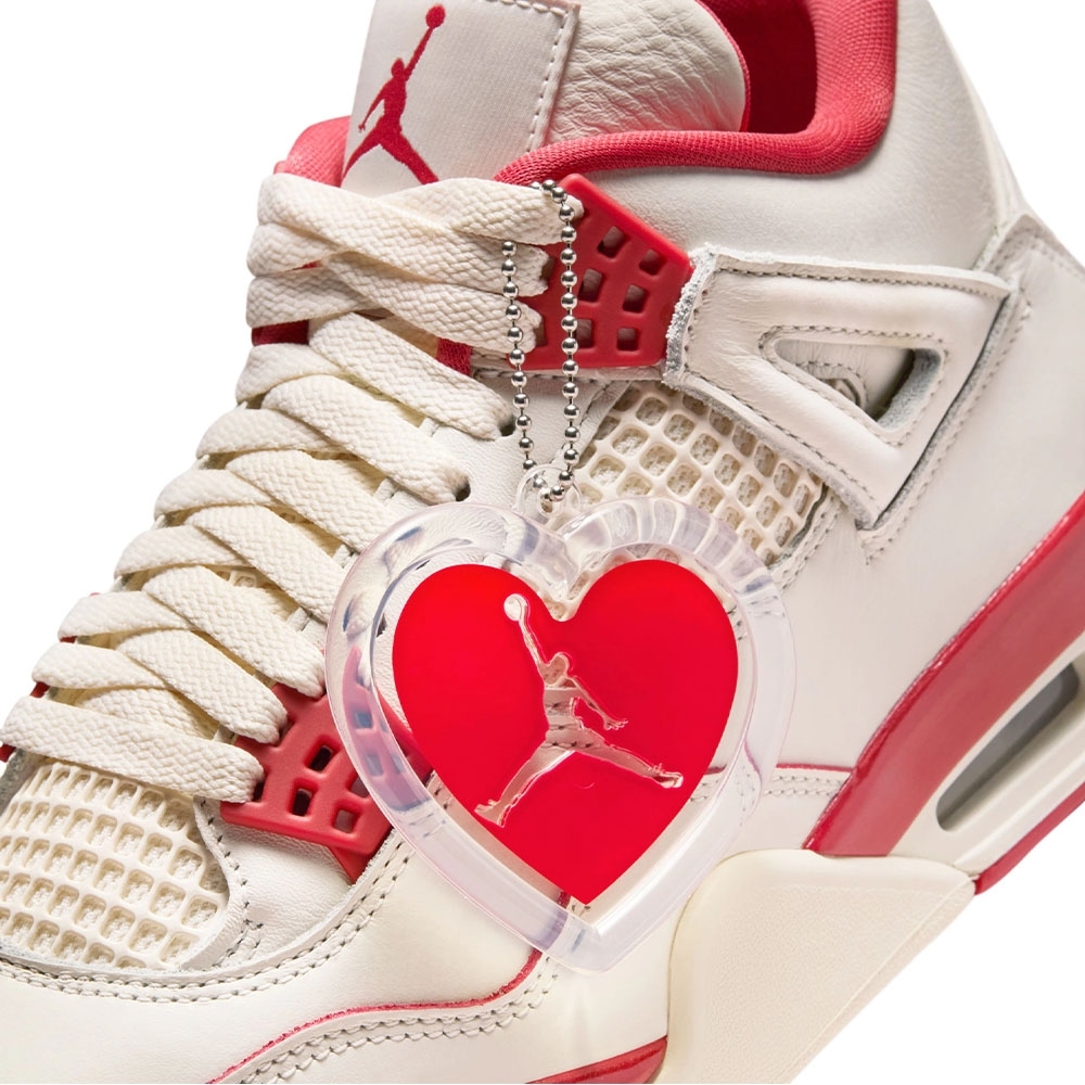 Tênis Nike Air Jordan 4 Bege/vermelho