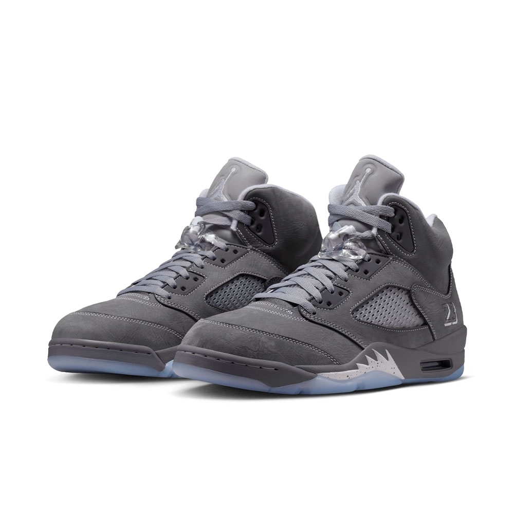 靴 Air Jordan 5 Retro OG llic Silver Tênis Nike Air Jordan 5 Cinza