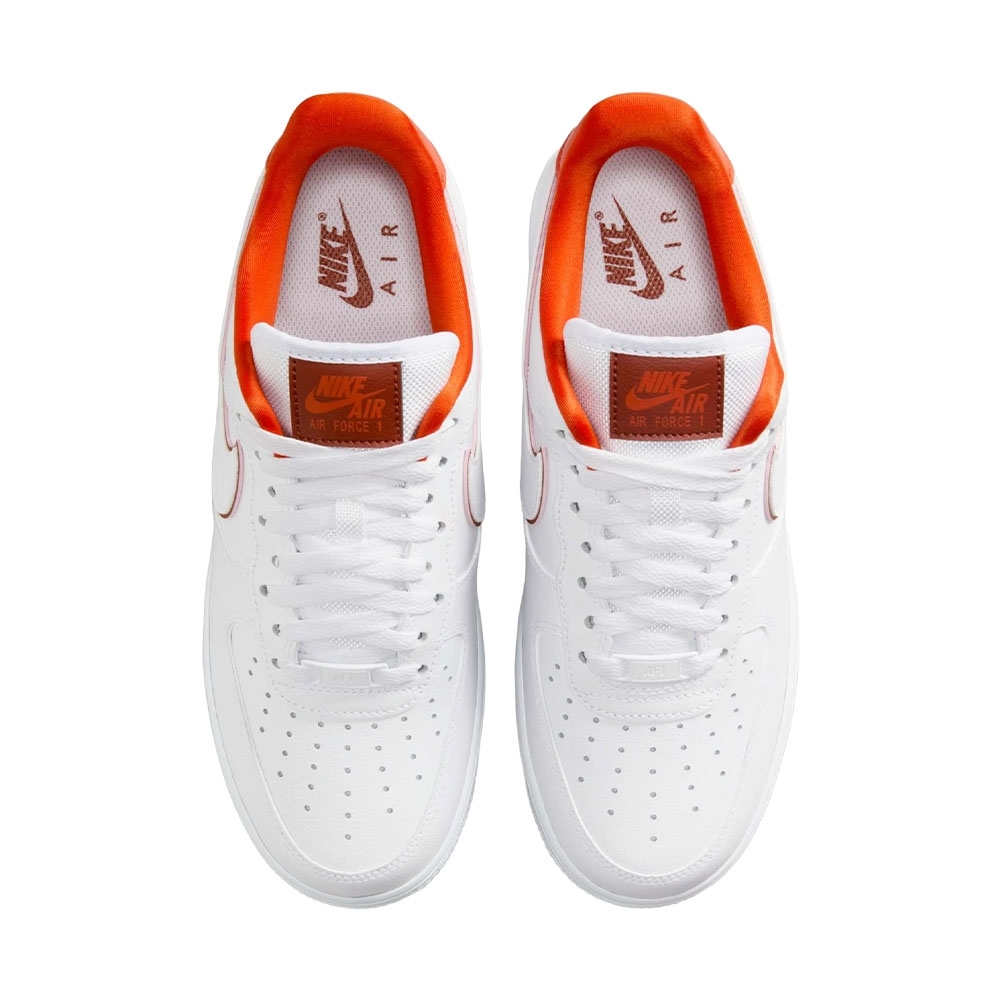 Tênis Nike Air Force 1 07 Branco/laranja
