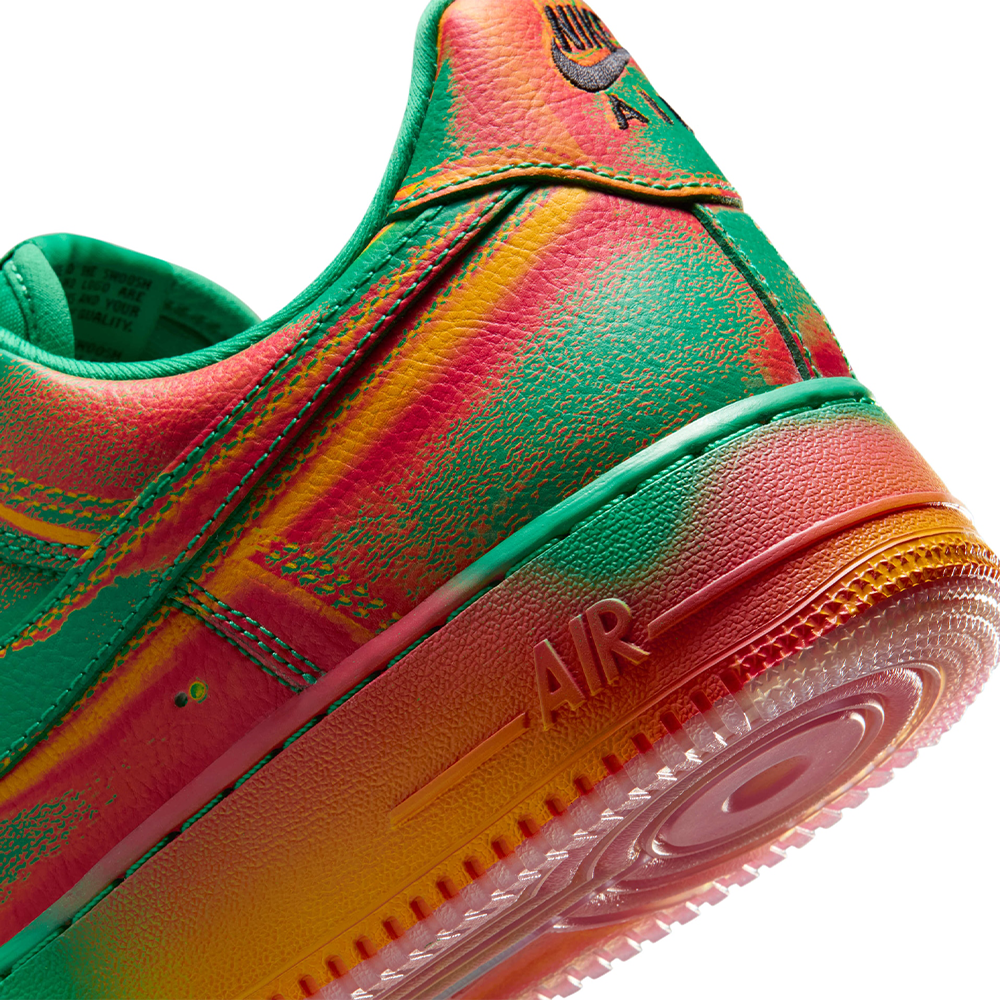 Tênis Nike Air Force 1 07 Verde/laranja