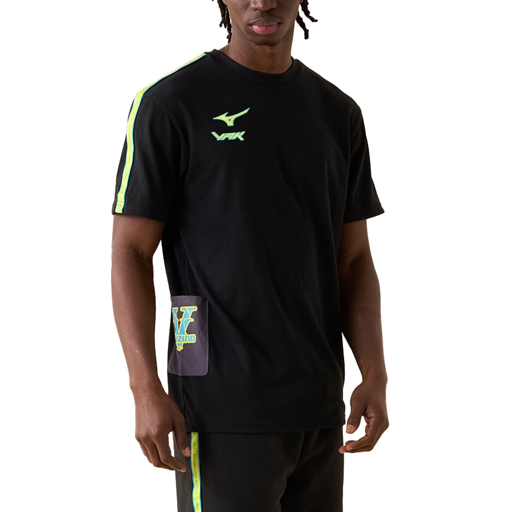 Camiseta Mizuno X Vrunk Preto/verde