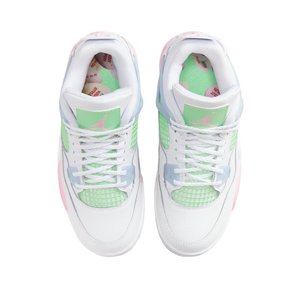 Tênis Nike Air Jordan 4 Gs Branco/rosa