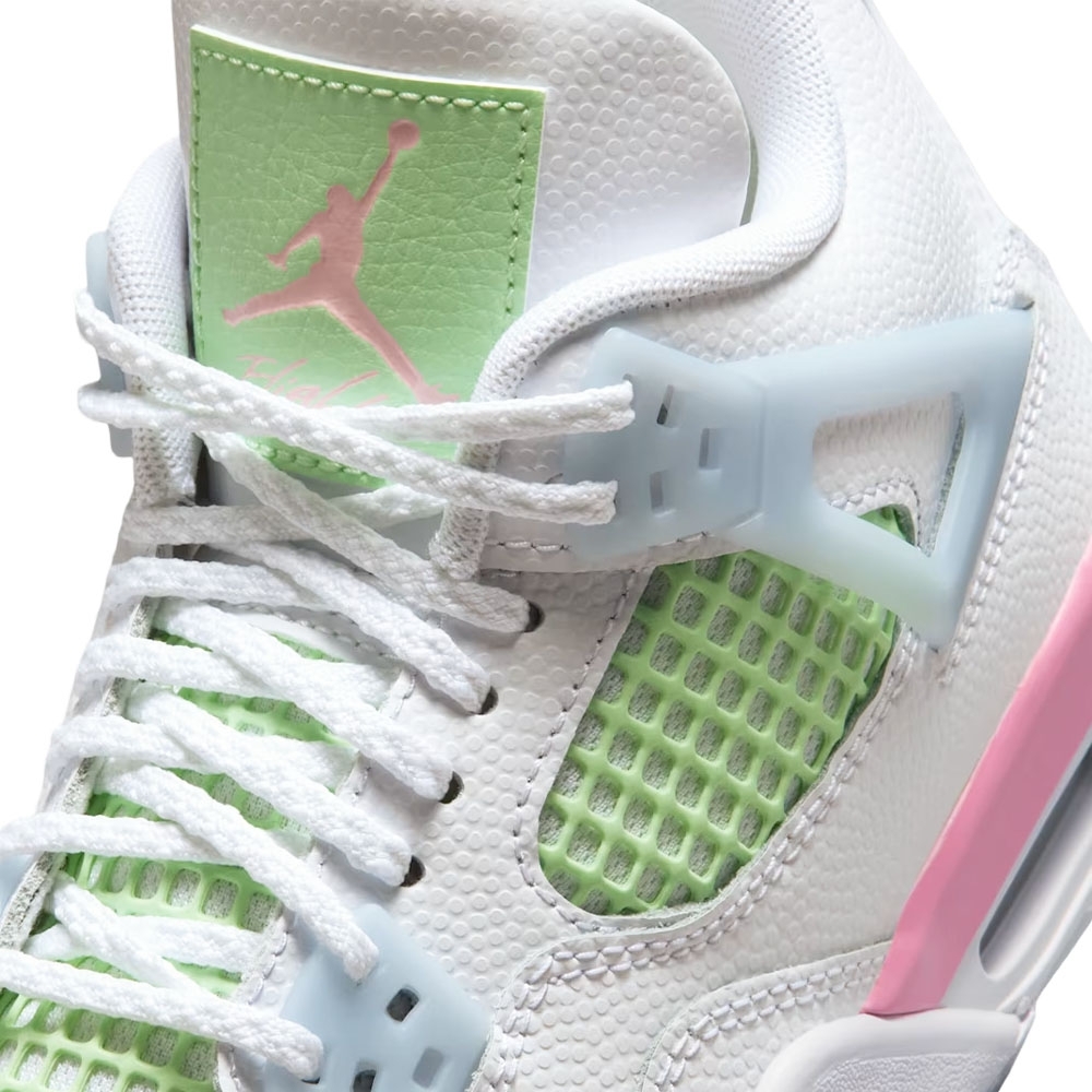 Tênis Nike Air Jordan 4 Gs Branco/rosa
