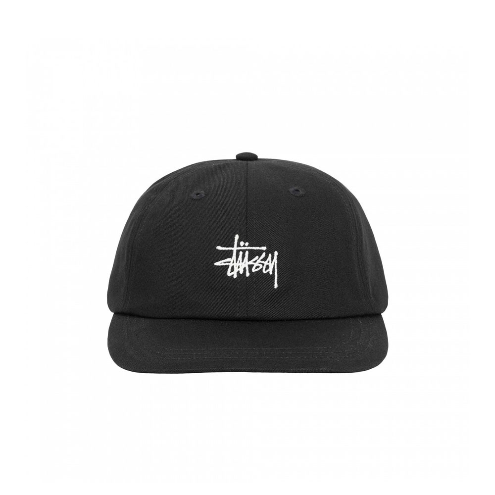 Boné Stussy Basic Stock Low Preto